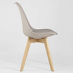 Стул с основой из пластика и мягким сиденьем Arvika Beige варинант исполнения - 2 | Loft Concept в Санкт-петербурге