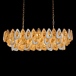 Люстра овальная с многослойными белыми и прозрачными подвесками Character Chandelier варинант исполнения - 2 | Loft Concept в Санкт-петербурге