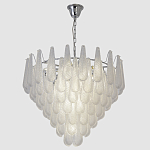 Люстра с подвесками из рифленного стекла в форме капель Textured Glass Chandelier варинант исполнения - 11 | Loft Concept в Санкт-петербурге