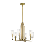  Люстра с прозрачными рифлеными цилиндрическими плафонами Kichler варинант исполнения - 16 | Loft Concept в Санкт-петербурге