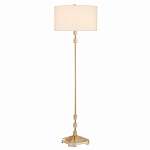 Торшер с абажуром в форме цилиндра на золотистом каркасе Floor lamp Amanda варинант исполнения - 2 | Loft Concept в Санкт-петербурге