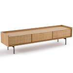 ТВ-тумба с плетеным декором Buckley Wicker TV Stand варинант исполнения - 2 | Loft Concept в Санкт-петербурге