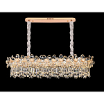 Люстра с декоративными элементами в виде крупных хрустальных цветов Palace Gardens варинант исполнения - 4 | Loft Concept в Санкт-петербурге