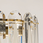 Люстра многоярусная с овальными прозрачными подвесками 36 см Harmonica варинант исполнения - 7 | Loft Concept в Санкт-петербурге