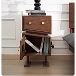 Тумбочка прикроватная с ящиком и дверцей Робот Robot Desk варинант исполнения - 7 | Loft Concept в Санкт-петербурге