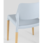 Пластиковый стул на ножках из массива бука Ferret Grey-Blue варинант исполнения - 3 | Loft Concept в Санкт-петербурге
