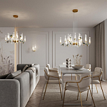 Люстра с декоративными птицами Ganthea D 93 см варинант исполнения - 4 | Loft Concept в Санкт-петербурге