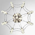 Люстра подвесная из металла с хрустальными подвесками прозрачного цвета Quasar 41 варинант исполнения - 10 | Loft Concept в Санкт-петербурге