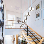 Подвесной светильник со стеклянным плафоном Inner Gleam Globe black  варинант исполнения - 4 | Loft Concept в Санкт-петербурге