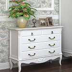 Комод белый из массива бука в стиле прованс White Provence варинант исполнения - 4 | Loft Concept в Санкт-петербурге