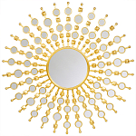 Зеркало-солнце в раме из металла с золотыми с лучами Rays of Peace варинант исполнения - 1 | Loft Concept в Санкт-петербурге