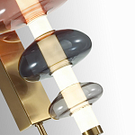 Бра с плафоном из разноцветного стекла Glass Peonies варинант исполнения - 1 | Loft Concept в Санкт-петербурге