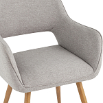 Стул в рогожке серого цвета NEASAN STOOL варинант исполнения - 7 | Loft Concept в Санкт-петербурге