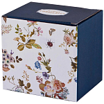 Кружка белая из фарфора с рисунком цветов 400 мл Garden Whisper Porcelain Set  варинант исполнения - 2 | Loft Concept в Санкт-петербурге