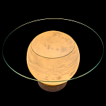 Торшер - журнальный стол Cryptocrystalline Stone варинант исполнения - 7 | Loft Concept в Санкт-петербурге