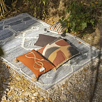 Подушка декоративная с геометрическим узором и плетенными вставками Divine Abstractions варинант исполнения - 5 | Loft Concept в Санкт-петербурге