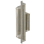 Бра серебряное изогнутой формы с перфорацией Perforation варинант исполнения - 3 | Loft Concept в Санкт-петербурге