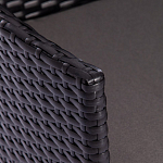 Обеденный комплект из искуственного ротанга Vintara черный варинант исполнения - 5 | Loft Concept в Санкт-петербурге