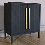 Современный Буфет Primo с 2 дверцами Черный дуб варинант исполнения - 2 | Loft Concept в Санкт-петербурге