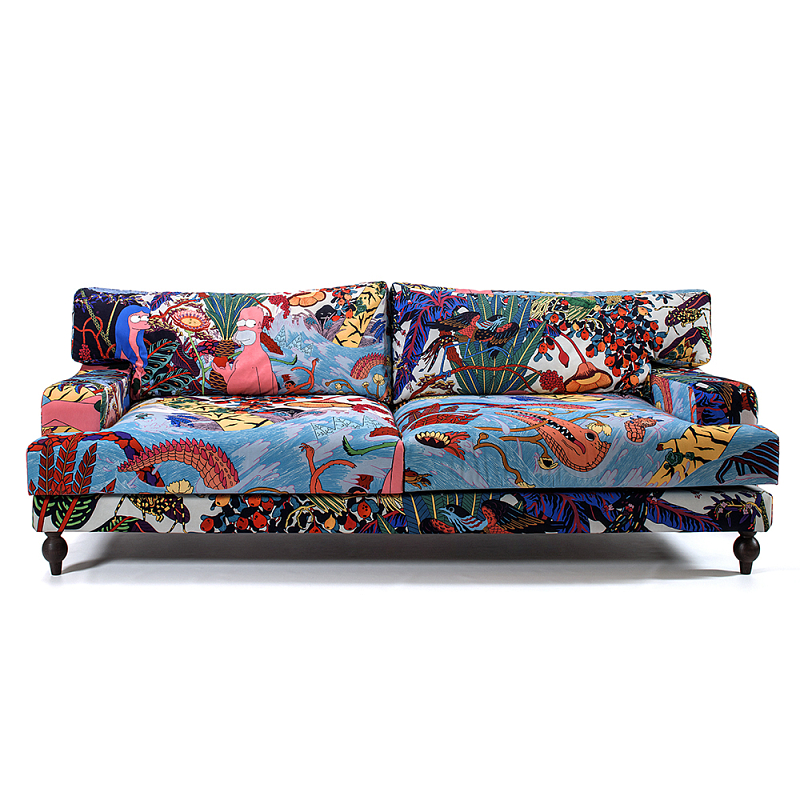 Премиальный Акцентный Диван Simpsons in Paradise Pop Art Sofa Мульти в Санкт-петербурге | Loft Concept 