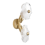 Бра с ветвистыми бронзовыми элементами и стеклянными рифлеными дисками Textured Glass Bra варинант исполнения - 4 | Loft Concept в Санкт-петербурге