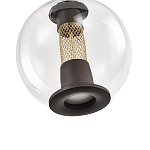 Подвесной светильник с плафоном в форме шара Inner Gleam Orb black  варинант исполнения - 3 | Loft Concept в Санкт-петербурге