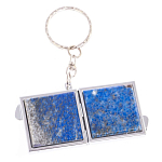 Зеркало брелок складное двухстороннее из натурального камня Лазурит Stone Mirrors варинант исполнения - 6 | Loft Concept в Санкт-петербурге