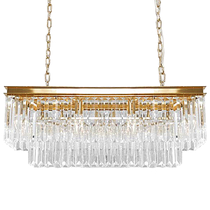 Люстра RH Odeon Chandelier Two Gold 90