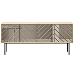 Длинная тумба с зеркальным декором Serena варинант исполнения - 9 | Loft Concept в Санкт-петербурге