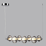Подвесной светильник линейный с 7-ю рифлеными стеклянными шарами Marcelh Light варинант исполнения - 8 | Loft Concept в Санкт-петербурге