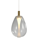 Подвесной светильник со стеклянным плафоном в форме капли NAOMI drop transparent glass варинант исполнения - 3 | Loft Concept в Санкт-петербурге