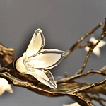 Люстра в виде золотой ветки с цветами Glass Flower Pendant Light варинант исполнения - 9 | Loft Concept в Санкт-петербурге