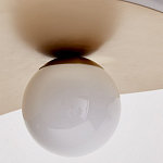 Люстра круглая с 2-мя металлическими абажурами Andromeda варинант исполнения - 3 | Loft Concept в Санкт-петербурге