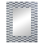 Прямоугольное зеркало с инкрустацией раковинами устриц Mother оf Pearl Facets варинант исполнения - 1 | Loft Concept в Санкт-петербурге