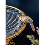 Чаша стеклянная с фигурками разноцветных попугаев на ободке 41 Eden Garden варинант исполнения - 4 | Loft Concept в Санкт-петербурге