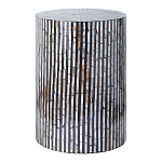 Столик с инкрустацией с перламутровым узором Dominic Black варинант исполнения - 1 | Loft Concept в Санкт-петербурге