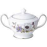 Чайный сервиз из фарфора с рисунком цветов на 6 персон 14 предметов Garden Whisper Porcelain Set  варинант исполнения - 4 | Loft Concept в Санкт-петербурге