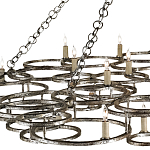 Люстра фигурная многоярусная из круглых элементов Round Metal Element варинант исполнения - 1 | Loft Concept в Санкт-петербурге