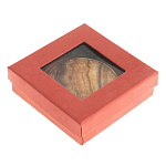 Зеркало карманное складное круглое из натурального камня Оникс в подарочной упаковке Gold Stone Mirrors варинант исполнения - 4 | Loft Concept в Санкт-петербурге