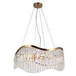 Люстра подвесная волнистой формы с хрустальными подвесками Ludivine Lighting варинант исполнения - 1 | Loft Concept в Санкт-петербурге