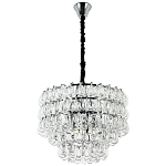 Люстра с хрустальными подвесками в виде капель Antoine Crystal Drops Chrome Chandelier 9 варинант исполнения - 2 | Loft Concept в Санкт-петербурге