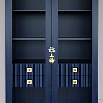 Дизайнерский шкаф витрина Elsa Dreams Blue с 4-мя ящиками варинант исполнения - 2 | Loft Concept в Санкт-петербурге