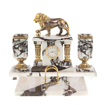 Настольный письменный набор из мрамора с декором в виде льва в подарочной упаковке Marble Accessory варинант исполнения - 1 | Loft Concept в Санкт-петербурге