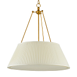 Подвесной светильник светодиодный с фактурным тканевым конусообразным абажуром White Fabric Lampshade варинант исполнения - 4 | Loft Concept в Санкт-петербурге