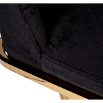 Стул обеденный велюровый черный с золотым каркасом Nobility варинант исполнения - 4 | Loft Concept в Санкт-петербурге