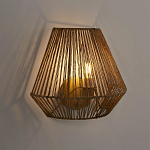 Бра с плетенным из пеньки абажуром Jutti H25 см варинант исполнения - 2 | Loft Concept в Санкт-петербурге