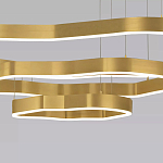 Люстра подвесная с 3-мя ассиметричными светодиодными лампами Golden Current варинант исполнения - 4 | Loft Concept в Санкт-петербурге