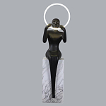 Торшер черная статуэтка Statue In The Clouds Floor Lamp варинант исполнения - 4 | Loft Concept в Санкт-петербурге