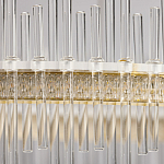 Люстра круглая с прозрачными стеклянными трубками 51 см Nembus варинант исполнения - 9 | Loft Concept в Санкт-петербурге