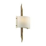 Бра с изогнутым плафоном на бронзовом основании с вертикальным декором из металлических трубок Sohne варинант исполнения - 7 | Loft Concept в Санкт-петербурге